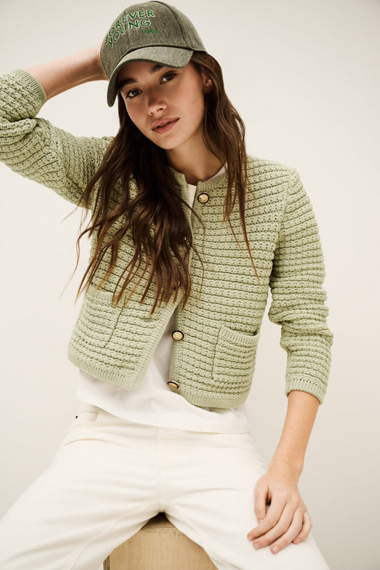 Cardigan Gaspard *pistaccio