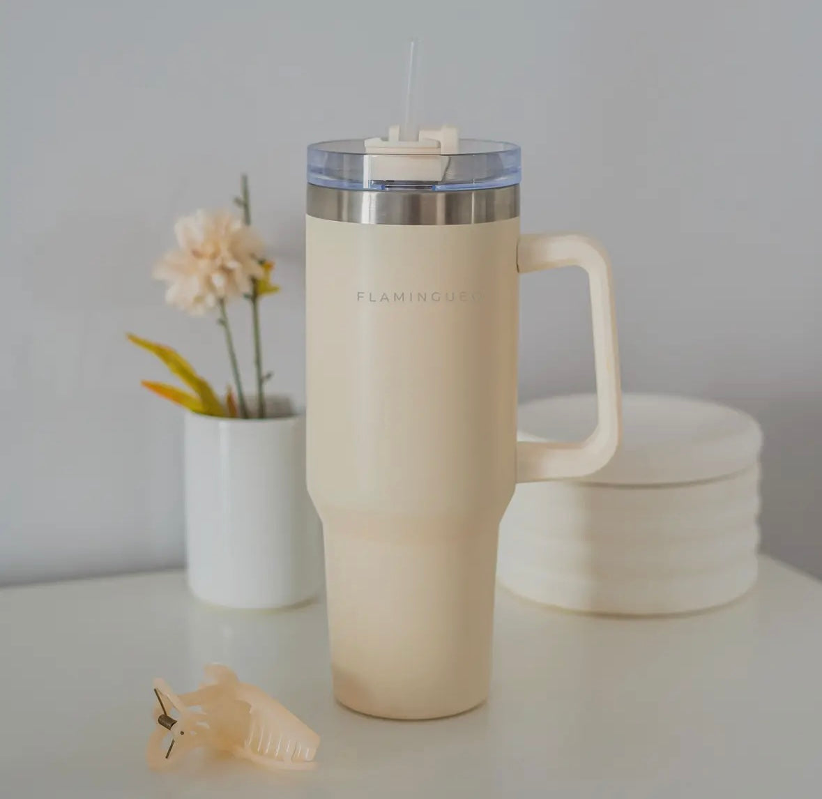 Thermosflasche *beige