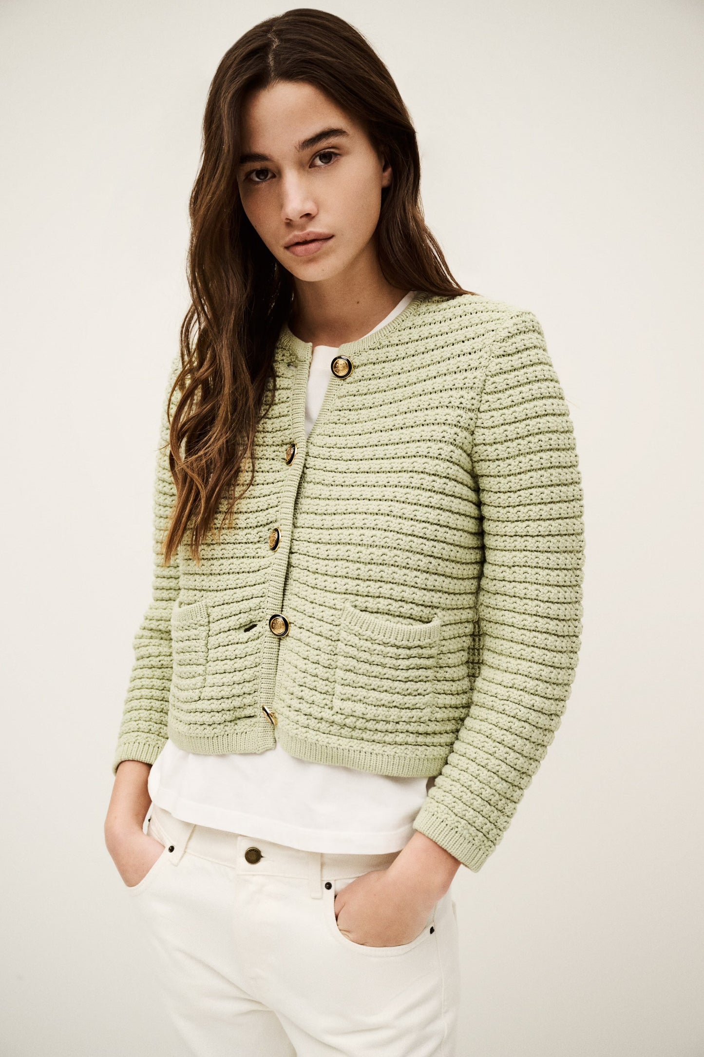 Cardigan Gaspard *pistaccio